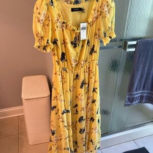 Lauren Ralph Lauren Yellow Floral Dress